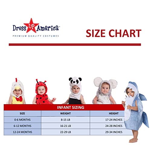 Dress Up America- Disfraz Infantil, Diseño de Ping, Color Blanco, 0-6 Meses (871-0-6)