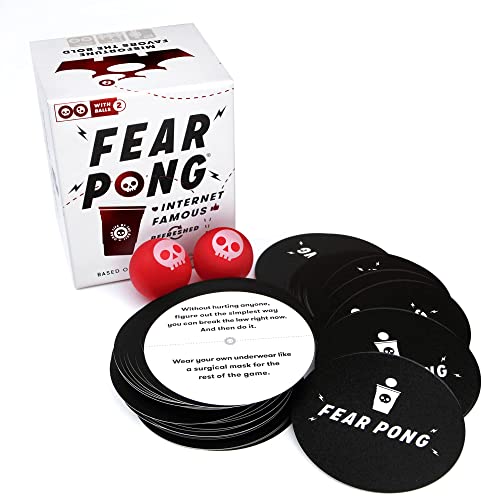 Fear Pong: Internet Famous Refreshed - Nuevos desafíos perfectos para fiestas, universidad, camping - Divertido para hombres y mujeres (Fear Pong: Internet Famous Refreshed)