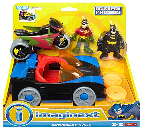Fisher-Price DC Super Friends Imaginext Batmobile and Cycle by Fisher-Price