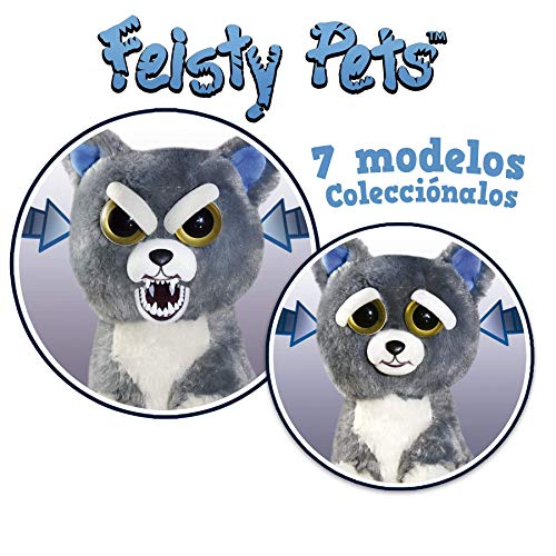 Goliath Feisty Pets-Peluche Perro Gris, color (32296.006) , color/modelo surtido