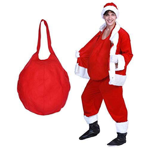 Gran Barriga de Papá Noel, Disfraz de Santa, Ropa de Papá Noel Santa Claus Costume para Navidad Show Escenario Fiesta