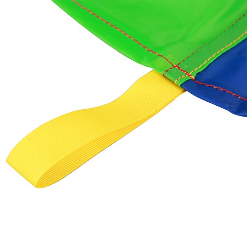 Juego de juegos para niños Colorido Arco iris Paracaídas Juego al aire libre Ejercicio de aprendizaje Herramienta deportiva Juguetes Actividades Educación temprana Paraguas(3m)
