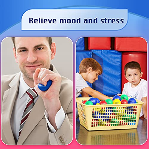 Kasyat Bolas Motivacionales de Estrés para Niños y Adultos 4 Bolas para Aliviar Estrés con Citas Bolas de Espuma Inspiradoras Rojas Verdes Azules Amarillas Pelota Divertida de Ansiedad para Estrés