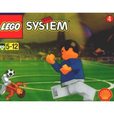 LEGO Shell World Cup 1998 - Juego de minifigura de fútbol (3305, pequeño), diseño de fútbol