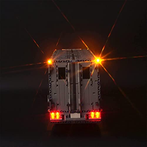 MASSAGERS Juego de Iluminación LED para Camión Tech Container, Solo Luz LED, Sin Kit Lego, Juego de Luces de Iluminación Compatible con 13139