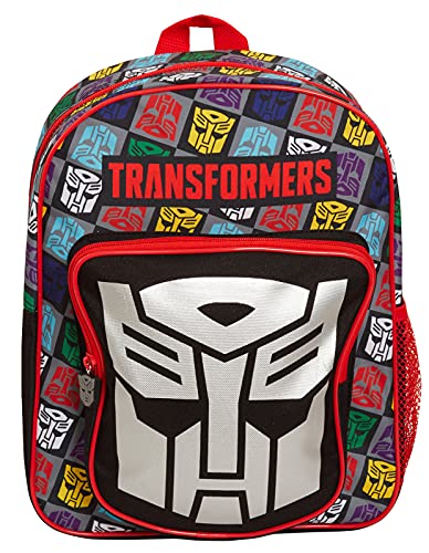 Mochila oficial Transformers para niños de regreso a la escuela de gran capacidad Autobots Bumblebee, Optimus Prime y Megatron Sports Mochila Bolsa de viaje