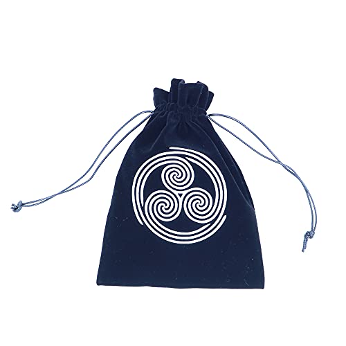 Namvo Tarot - Bolsa de almacenamiento para tarjetas de tarot (13 x 18 cm), diseño de runas celtas con cordón