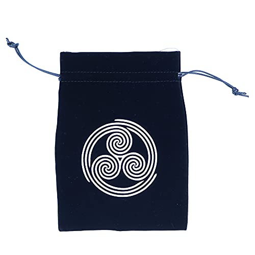 Namvo Tarot - Bolsa de almacenamiento para tarjetas de tarot (13 x 18 cm), diseño de runas celtas con cordón