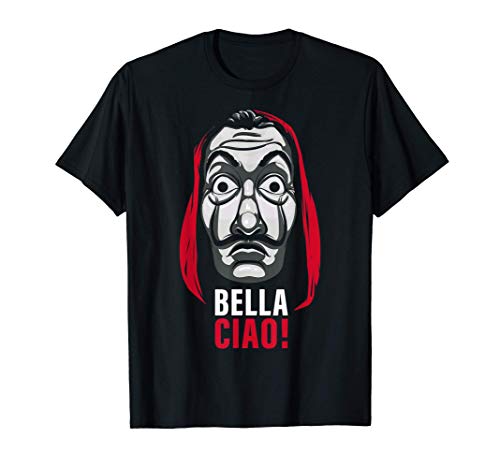 Netflix La Casa De Papel Bella Ciao Mask Camiseta