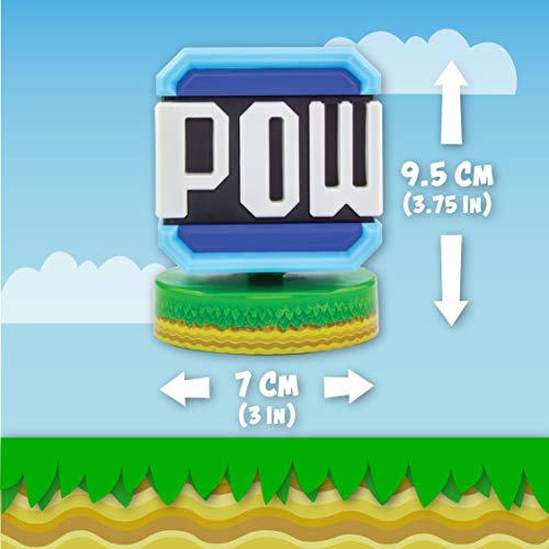 Paladone Super Mario Pow Block Icon Light - Producto oficial de Nintendo