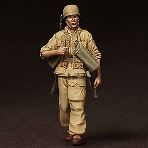 PANGCHENG 1/35 Figura de Modelo de Resina GK Soldado Soldado Brigada Ramcke El Alamein WWII Tema Militar Kit sin Montar y sin Pintar