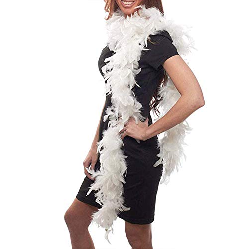 PAPABA Hairy Turkey Feather Bar Boa Birthday Leisure Time Gathering Wedding Reception White