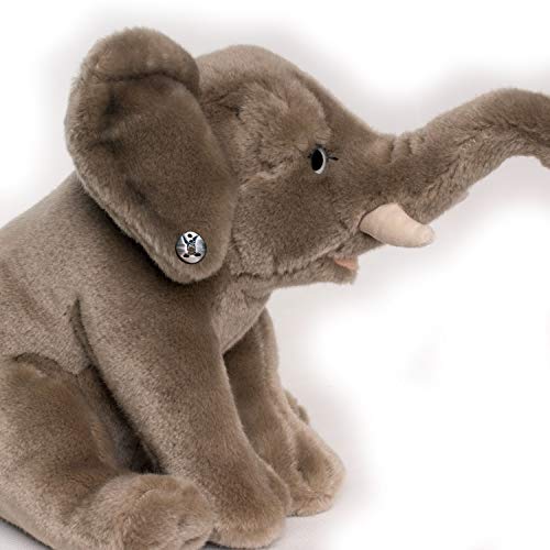 Peluche de elefante sentado, 28 cm, bongo
