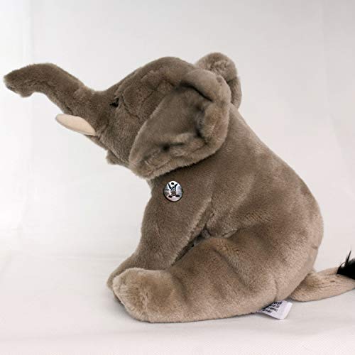 Peluche de elefante sentado, 28 cm, bongo