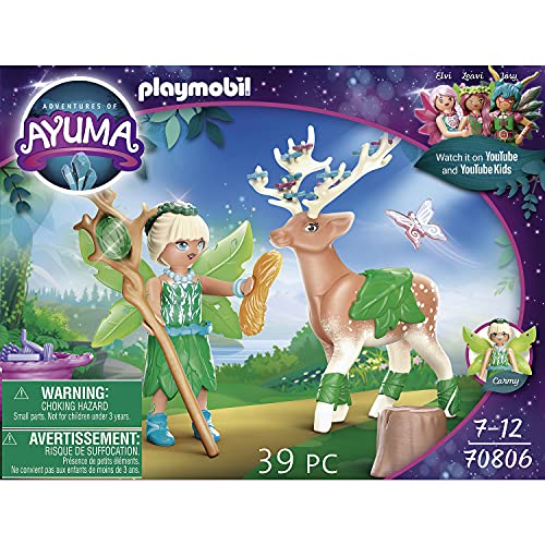 PLAYMOBIL Adventures of Ayuma 70806 Forest Fairy con animal del alma, A partir de 7 años