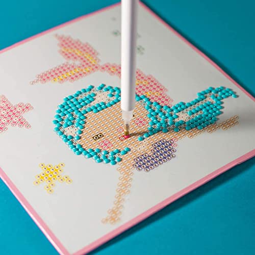 Pracht Creatives Hobby Diamond Dotzies Art Kit, set creativo con diamantes para niños a partir de 8 años, para crear 2 pulseras, 2 imágenes y 2 pegatinas