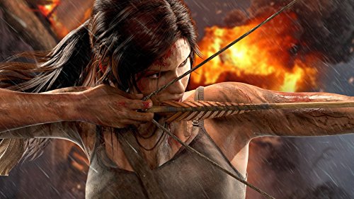 Rompecabezas De 1000 Piezas para Adultos Rompecabezas De Madera Videojuego Tomb Raider Póster Jigsaw Puzzle De 1000 Piezas Regalo Decoración del Hogar, Juegos Familiares