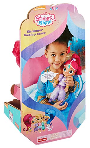 Shimmer y Shine Genio Shimmer habla y canta, muñeca con sonidos (Mattel FPP37)