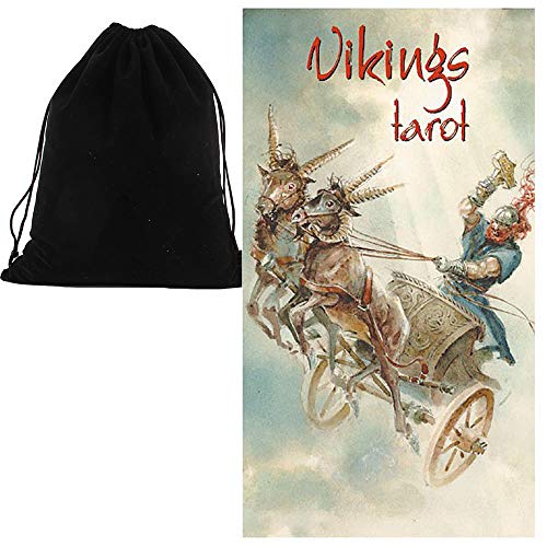 Shop4top Vikings Cartas Tarot Deck y Bolsa