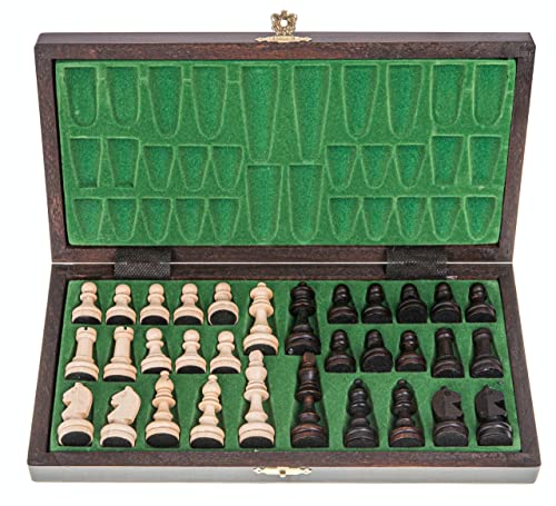 Square - Ajedrez de Madera - MAGNÉTICO Lux - Tablero de ajedrez - 28 x 28 cm