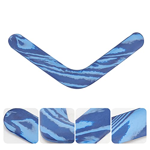 STOBOK Hecho a mano Boomerang de estilo australiano de Manovra Dardo Sport al aire libre La mejor de vuelo del juguete para los niños azul