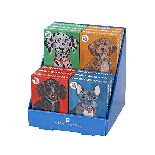 Talking Tables De Doble Cara y póster de Perro Bulldog francés Azul de 100 Piezas | Animales ilustrados, Animales | para niños, Adultos, Amantes de los Perros, Regalo de cumpleaños