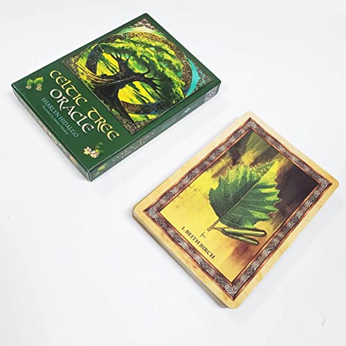 Tarot del oráculo del árbol Celta,Celtic Tree Oracle,with Bag,Funny Game