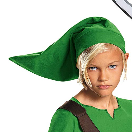 The Legend of Zelda DISK85718G Disfraz clásico de Nintendo Link para niños, grande, L