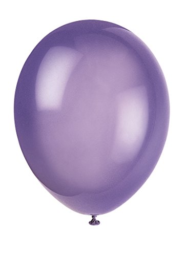 Unique Party-80027 Globos de Látex de 30 cm, Color Morado (Midnight Purple), Pack de 10 (80027)