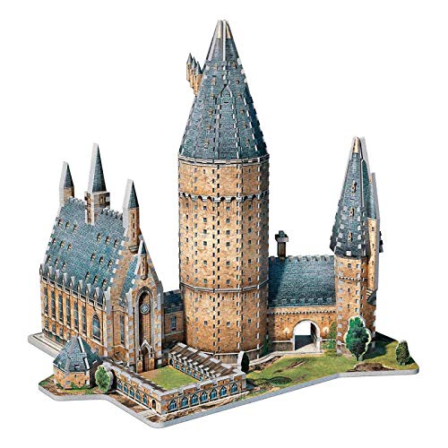 Wrebbit 3D-El Gran Salón de Hogwarts Puzzle 3D, Multicolor (W3D-2014)