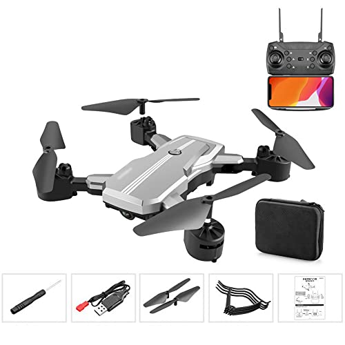 YOBDDD Drone, RC Quadcopter Helicóptero con Waypoints, Drone con cámara 4K HD FPV Video en Vivo, Altitude HOL (artefacto al Aire Libre)