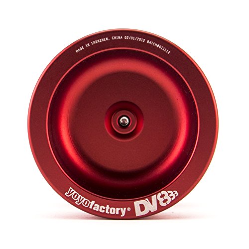 YoyoFactory DV888 Yo-yo - Rojo (Genial para Principiantes, Juego Yoyo Moderno, Cuerda e Instrucciones Incluidas)