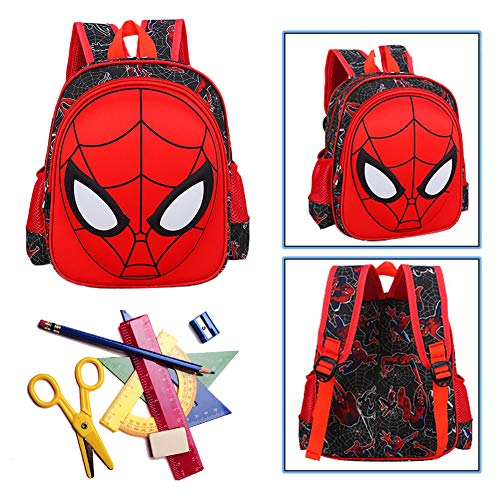 YUIP Nesloonp Mochila con bolsa 3D, Mochila man, Mochila impermeable, Mochilas con diseño de héroe cómico Mochilas para regalo, Mochila Spiderman Mochila con bolsa de felpa 3D