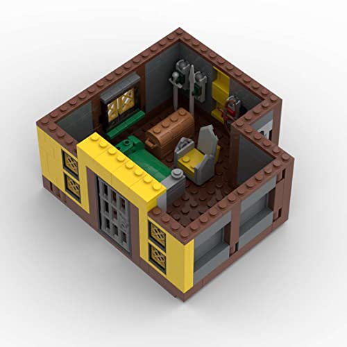 YYQPF Modelo de bloques de construcción de tienda forjada medieval, 1694 bloques de sujeción de arquitectura modular de construcción de casas de juguete compatible con ideas lego (Hotel Nueva York)