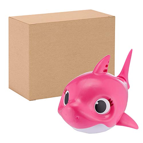 ZURU ROBO ALIVE JUNIOR- Mommy Shark - Juguete de baño para nadar y cantar a batería, por ZURU, individual, Color rosa (25282D)