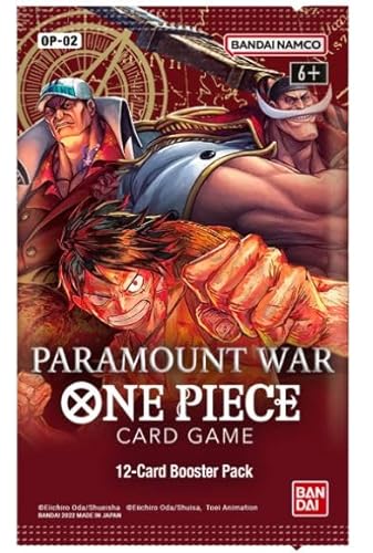 1 x OP-02 - One Piece Paramount War - Booster a 12 tarjetas - Inglés + Heartforcards® protección de envío