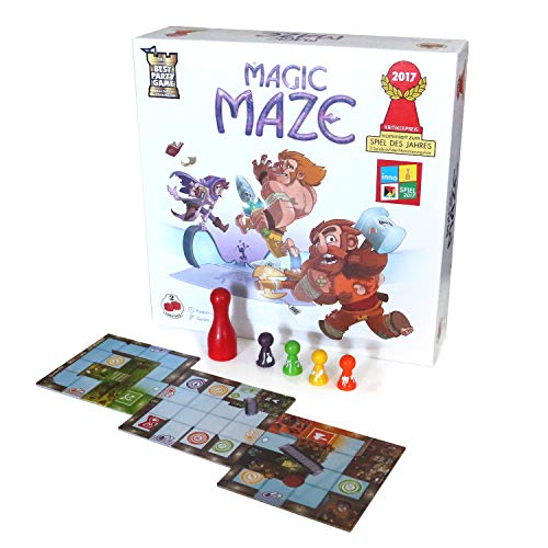 2Tomatoes Games Magic Maze | Juego de Mesa Cooperativo | Idiomas: Español y Catalán | 1-8 Jugadores | Edad: +8 Años | Colaboración y Resolución de Acertijos
