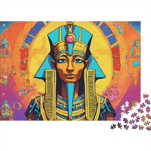 3D Puzzle 1000 Piezas para Adultos Y Adolescentes Pirámides egipcias – Faraón Egipcio Jigsaw Puzzle Juguete para Regalo Educativo Rompecabezas DIY Creativo 1000pcs (75x50cm)
