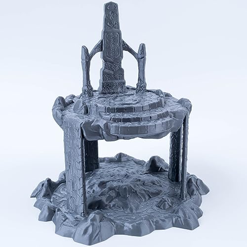 3D Vikings Elven Realm - Isla flotante con altar ritual, escala de 28/32 mm