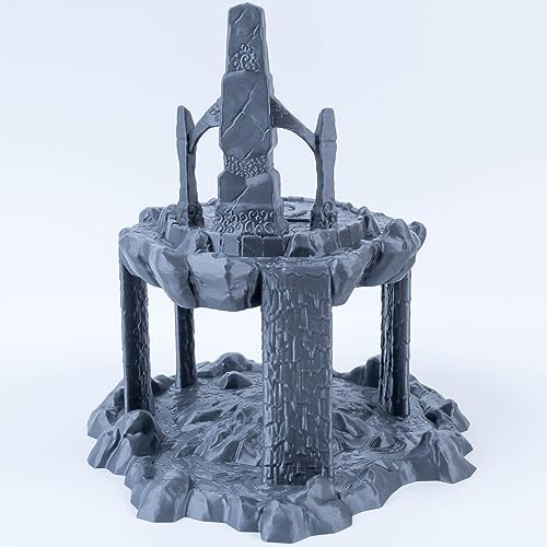 3D Vikings Elven Realm - Isla flotante con altar ritual, escala de 28/32 mm