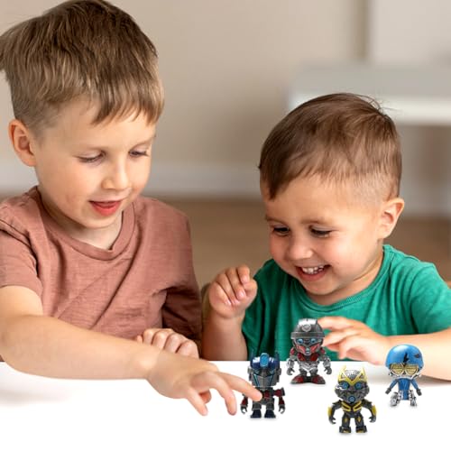 4 Piezas Trans-formers Mini Juego de Figuras, Bumblebee Cake Topper, Optimus Figuras Decorativas para Tartas Fecoración Para Tarta Decoración Tartas para Niños