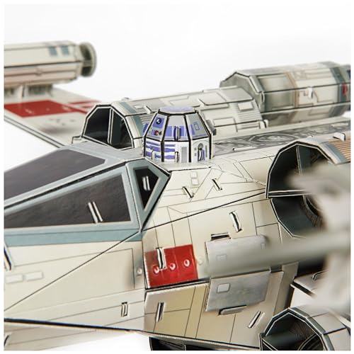 4D Build - MAQUETA CAZA ESTELAR T-65 ALA-X - Puzzle Star Wars 3D - Juguetes de Star Wars - Maquetas Juego Construcción - Puzzles para Adultos y Niños - 6069813 - Juguetes Niños 12 Años +