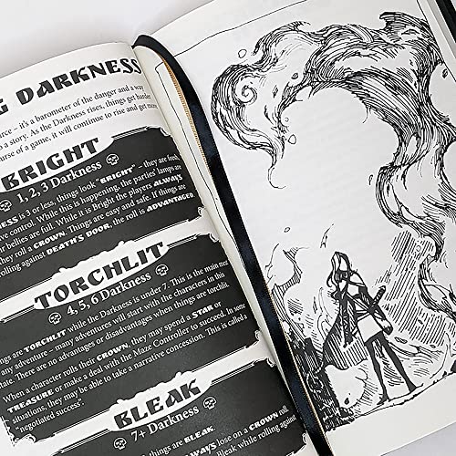9th Level Games Laberintos: Fantasy Roleplaying - Libro RPG de tapa dura reforzado