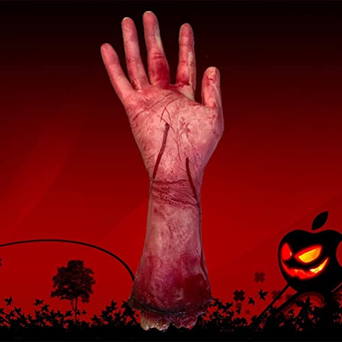 Abaodam 2 Uds Hombres Rotos Mano Sangre Horror Cortado Mano Ensangrentada Halloween Sangre Accesorios Casa Embrujada Decoraciones De Halloween