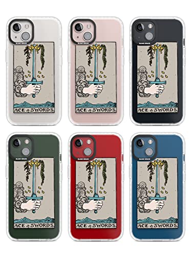 Ace of Swords Tarot - Funda protectora para iPhone 14, diseño de tarot, diseño con texto en inglés "Astrología psíquica Fortuna"