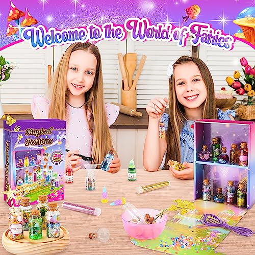 Adeokay Fairy Magic Potion Kit con 20 Pociones, Regalos Creativos para Niñas, Kit de Manualidades para Niños 6-11 Años