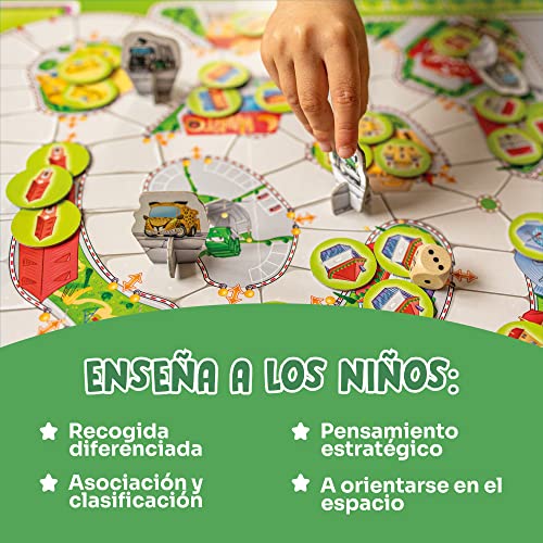 Adventerra Games Recycle Rally | Juegos de Mesa para niños, Juegos de Caja para niños, Juegos para niños de 6 años, Juegos educativos ecológicos, Juegos Montessori, Juegos ecológicos