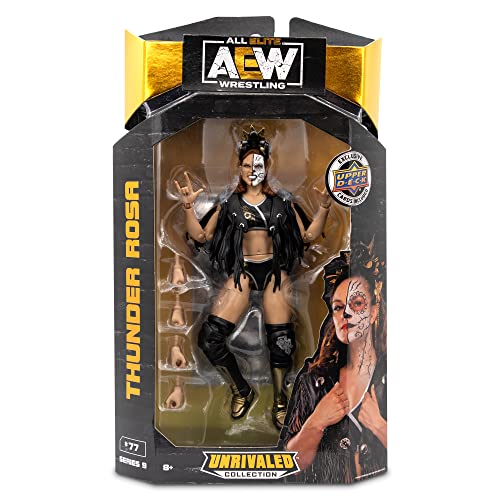 AEW Figura de acción de lucha libre inigualable de la colección de luminarias inigualables (elige luchador) (Thunder Rosa)