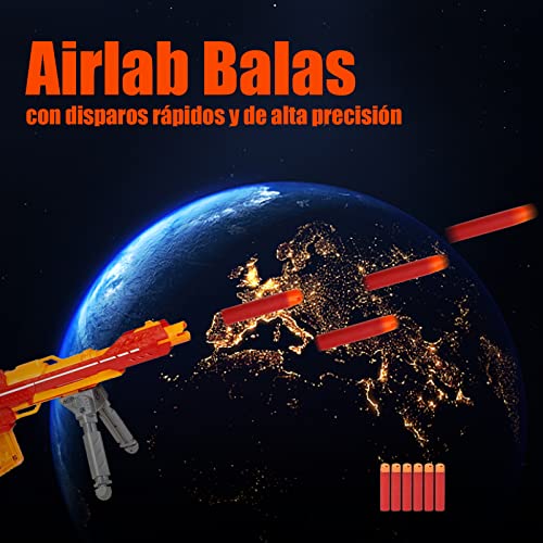 Airlab Balas Dardos para Nerf Mega, 60 Piezas 9,5 cm Recarga Munición de Espuma para Nerf N-Strike Elite Mega Serie Armas y proyectiles de Juguete, Rojo