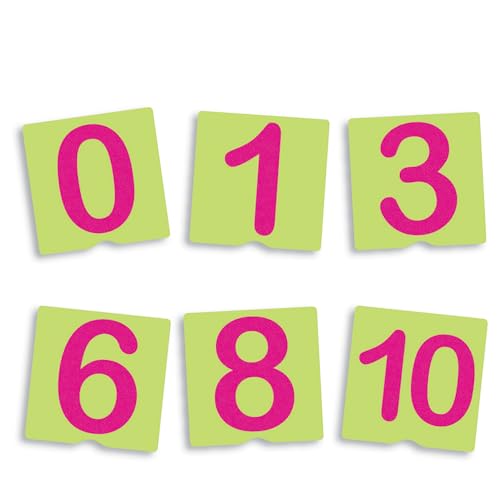Akros 20612 - Juego de cartas de números táctiles para escribir las lentes , color/modelo surtido